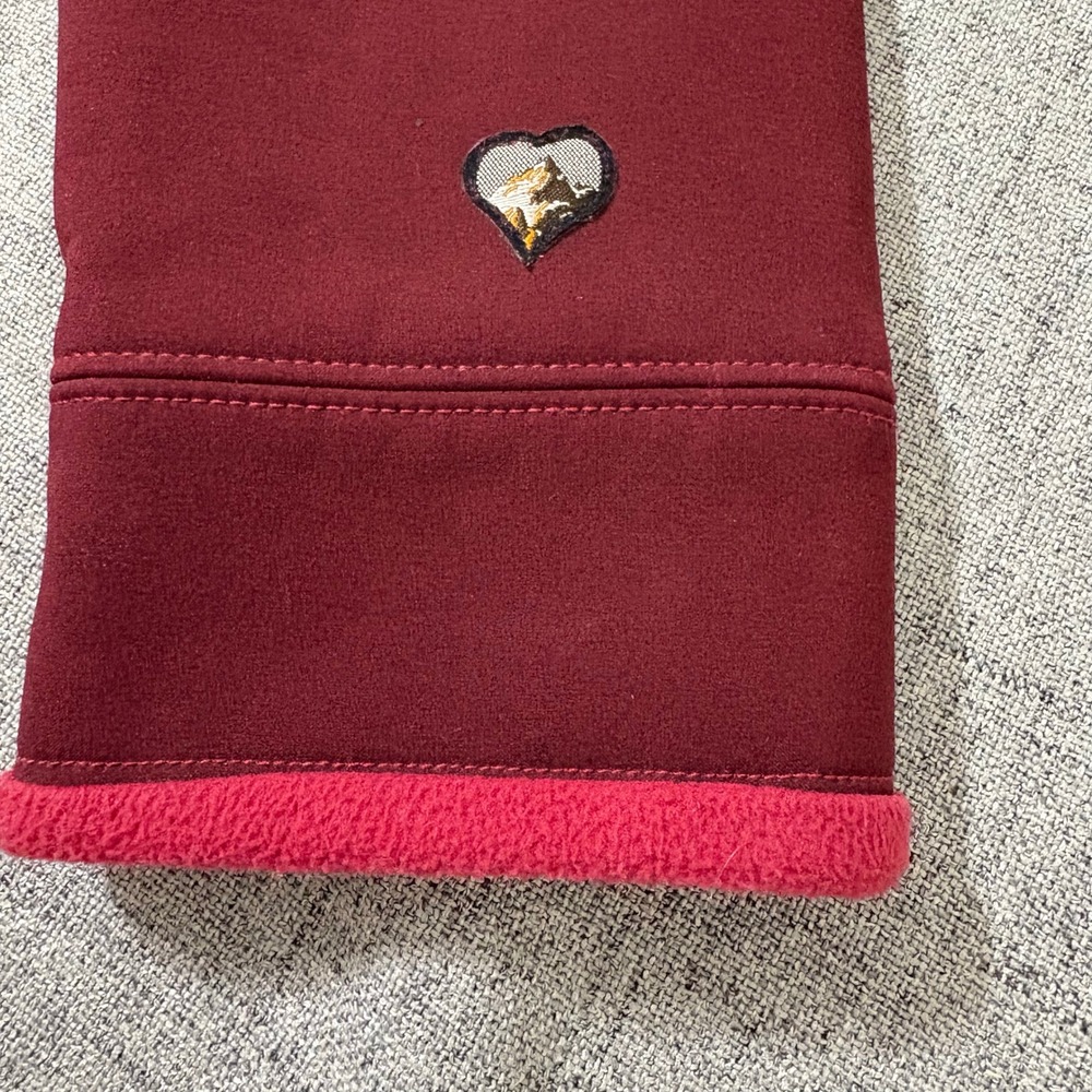 Kuhl Softshell Jacket Women Small Burgundy Heart Floral Embroidered Hooded - Picture 5 of 10